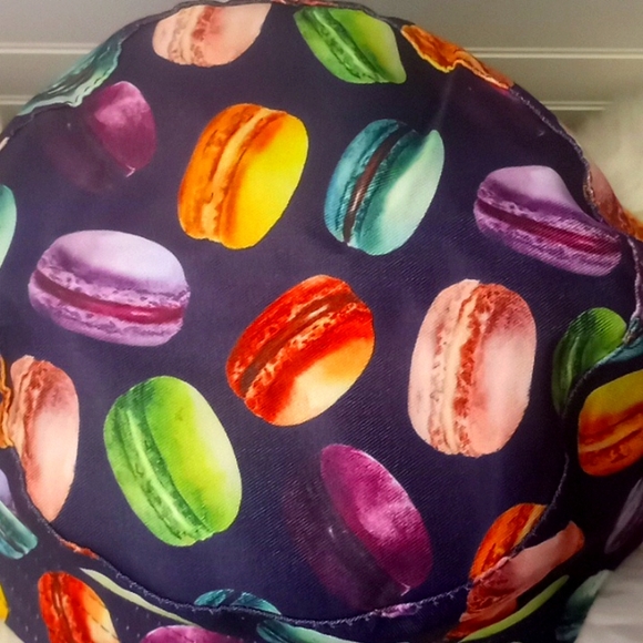 Purple Macaroons Multicolored Reversible Cotton Bucket Hat - Picture 3 of 11